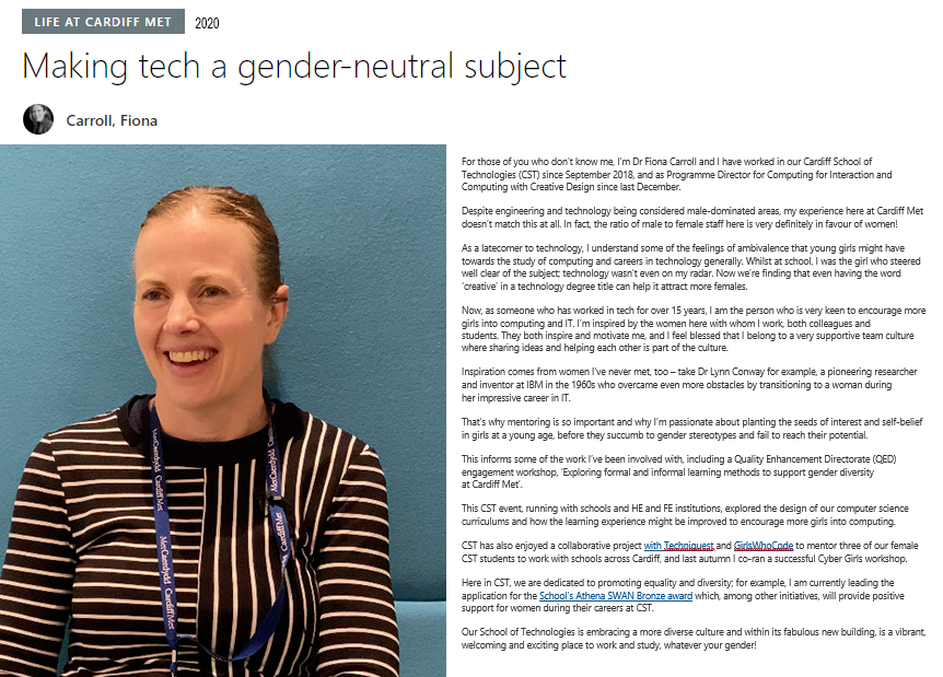 Graphic taken from Cardiffmet Intranet